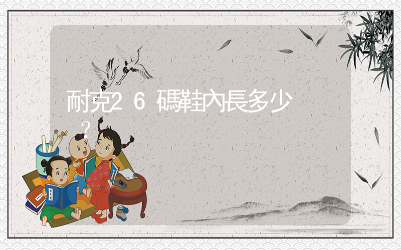 耐克26碼鞋內長多少？插圖